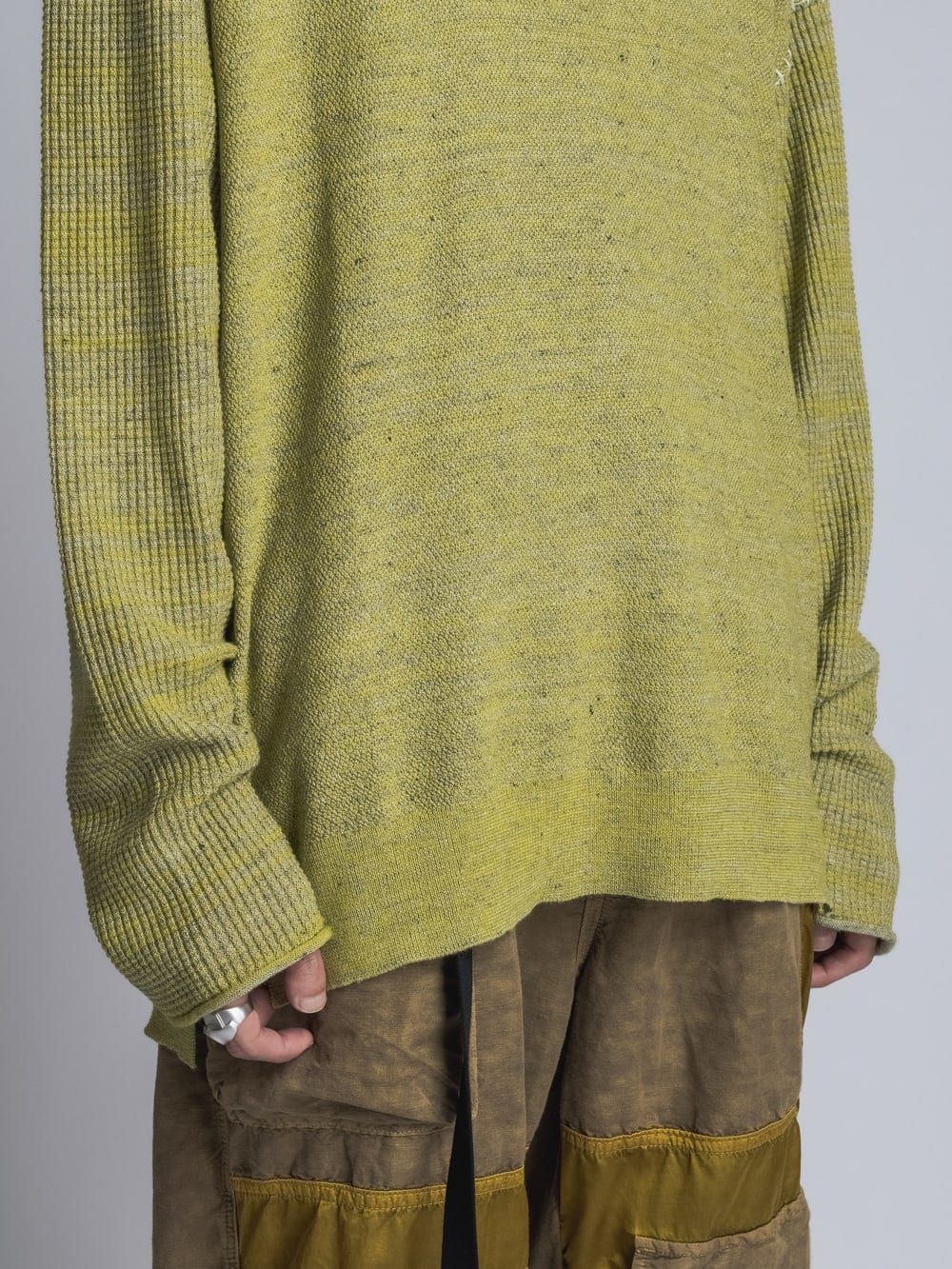 High Gauge Knit Yellow Mix