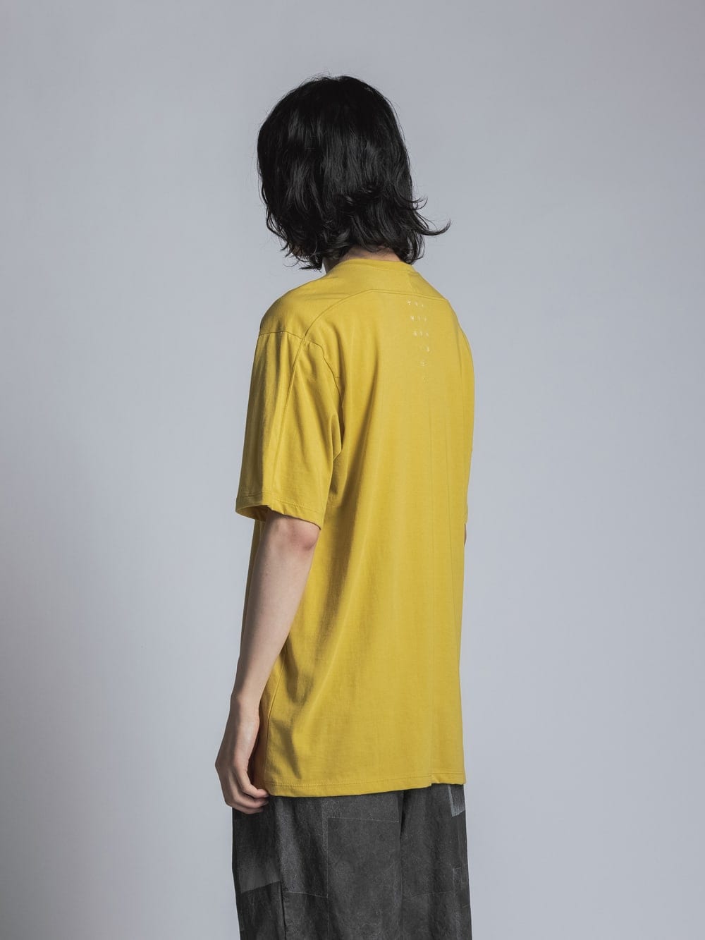Jersey Stitch Embroidered T-shirt Mustard