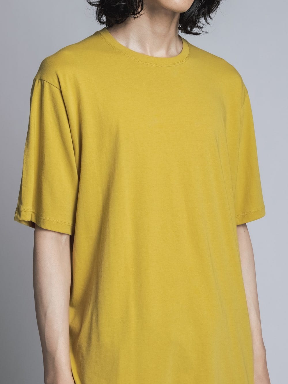 Jersey Stitch Embroidered T-shirt Mustard