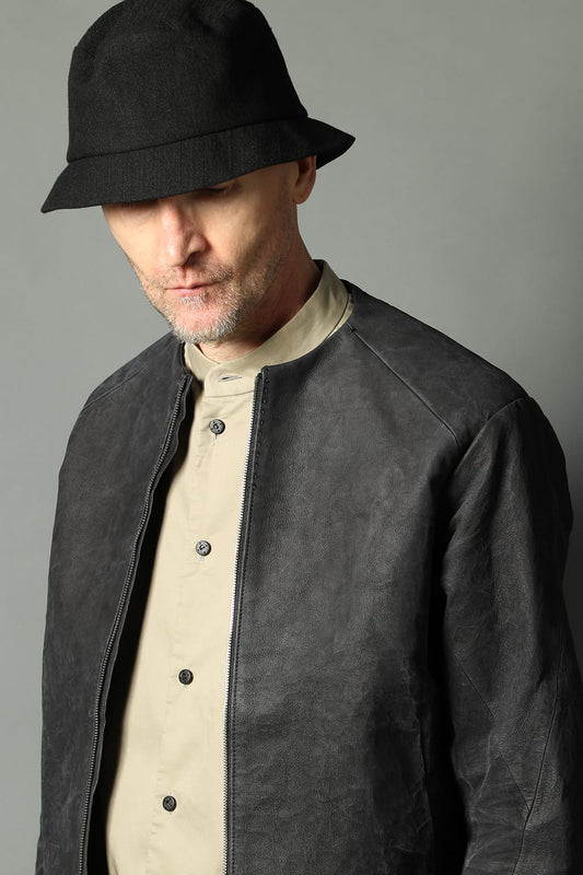 Shirt 200/2 cotton double weave  Beige Gray