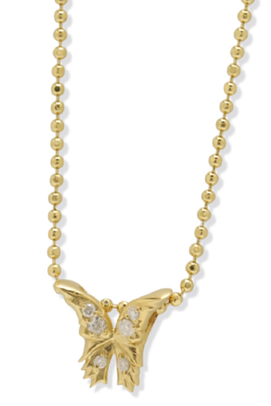 Butterfly Neckless 18K Gold