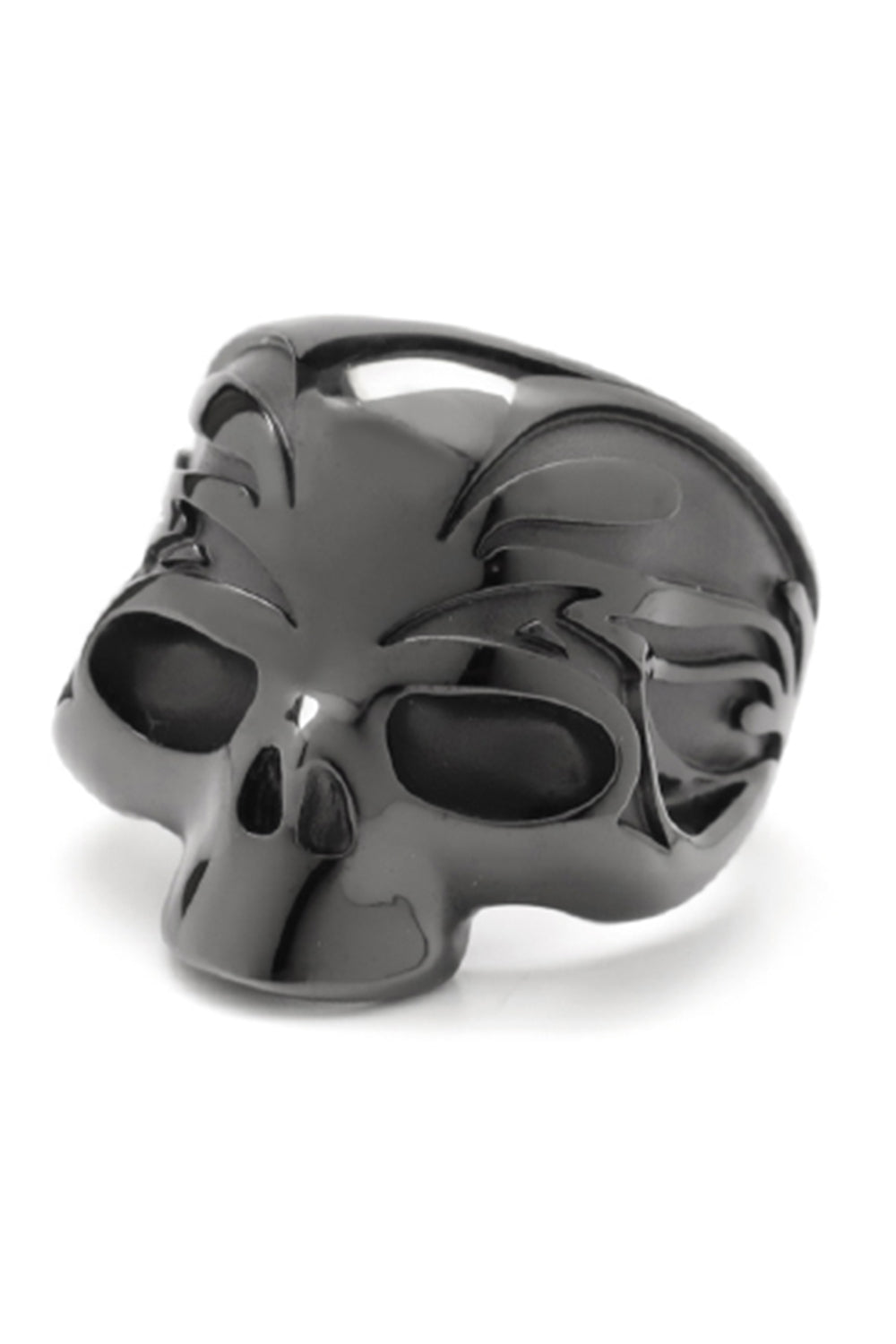 Skull Ring Black