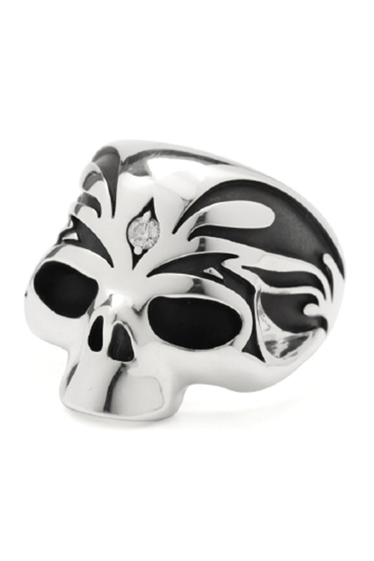 Third Eye Skull Ring Silver