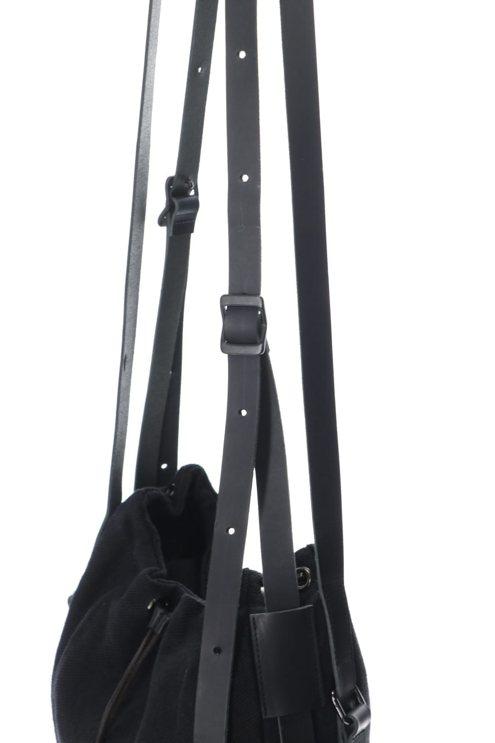 Jute x Cotton Military Twill Small Shoulder Bag Black