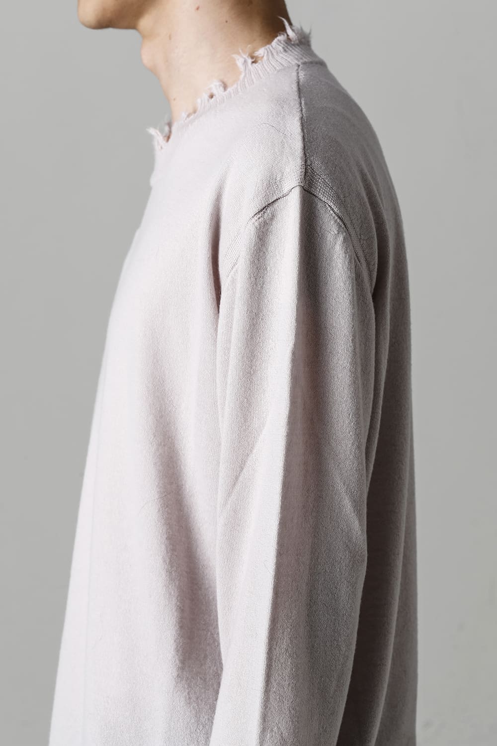 ロングスリーブ ニットトップ. オフホワイト