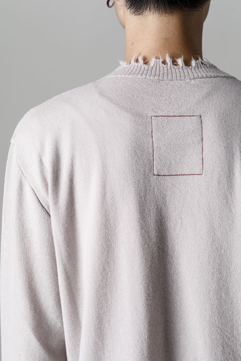 ロングスリーブ ニットトップ. オフホワイト