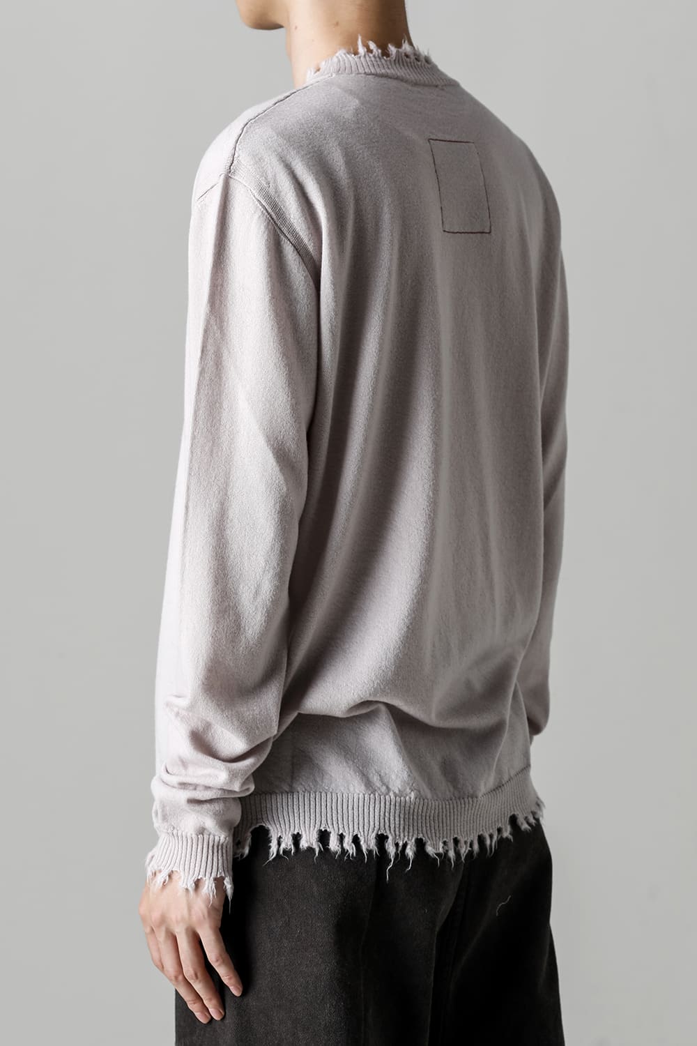 ロングスリーブ ニットトップ. オフホワイト