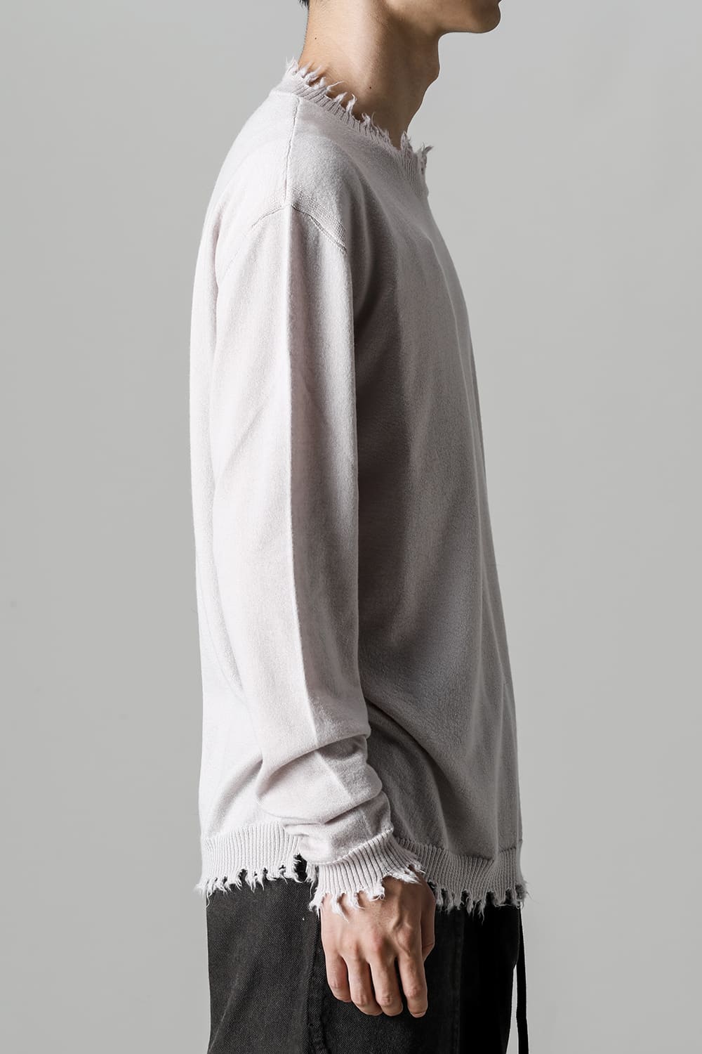 ロングスリーブ ニットトップ. オフホワイト