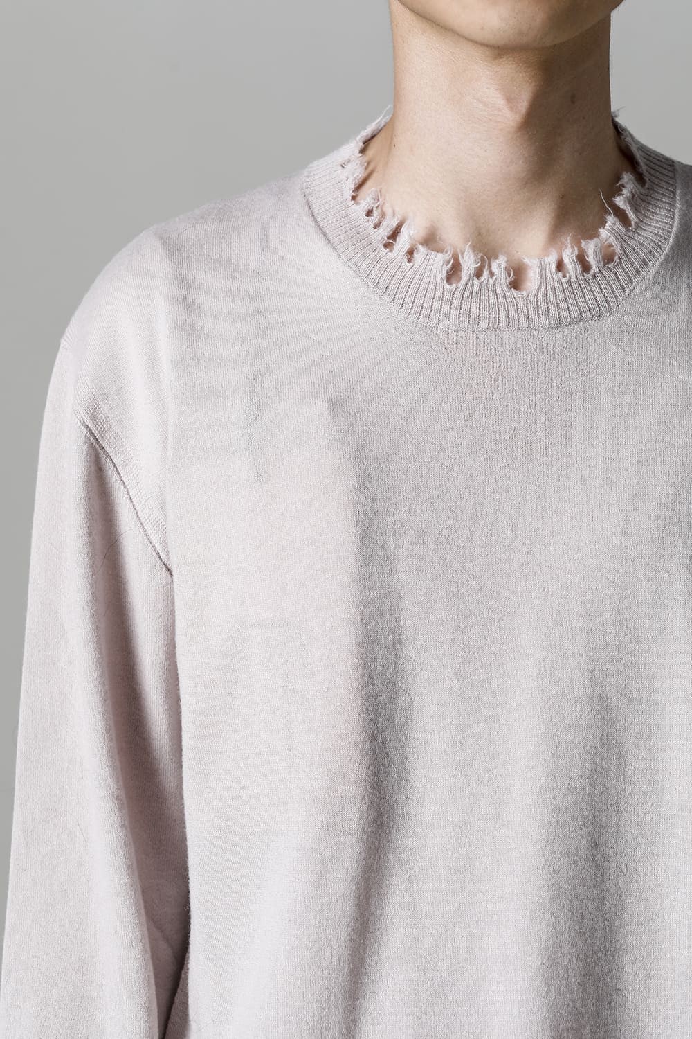 ロングスリーブ ニットトップ. オフホワイト