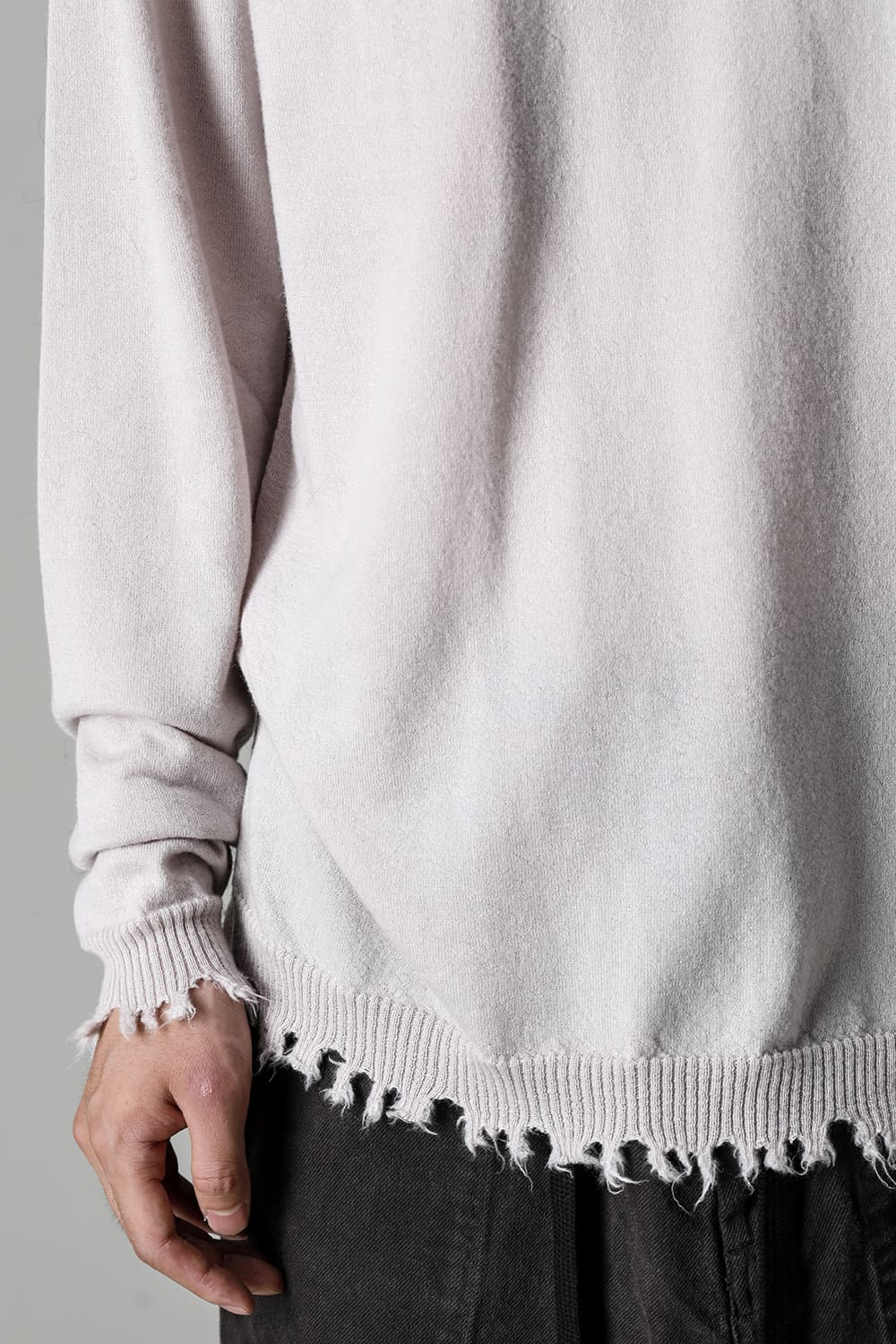 ロングスリーブ ニットトップ. オフホワイト