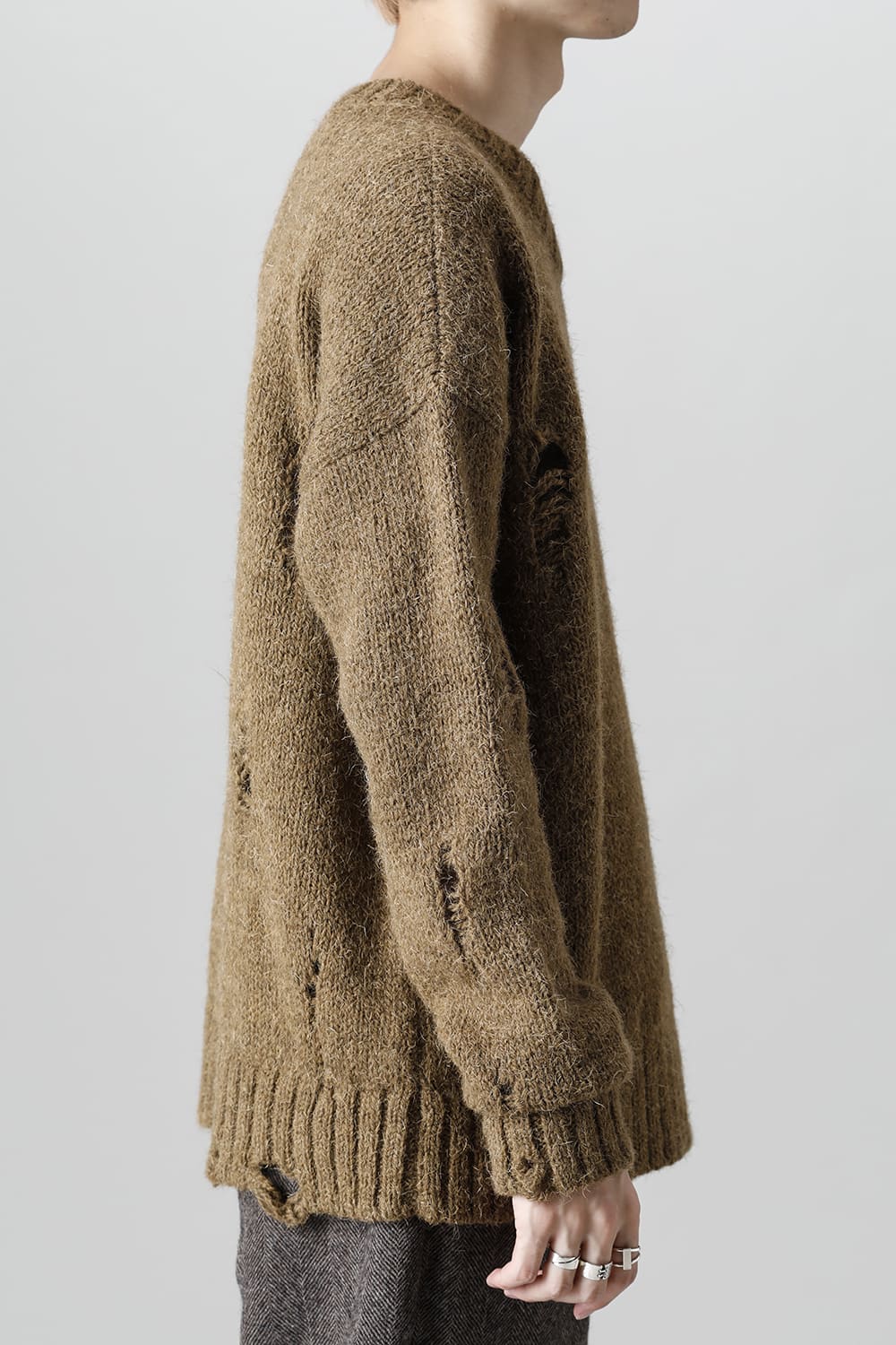 ロングスリーブ ニットトップ