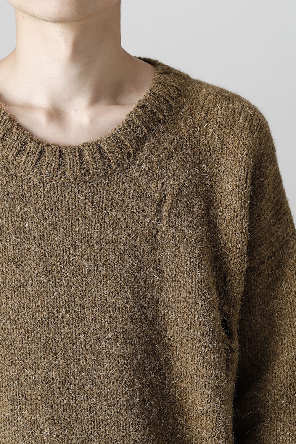 ロングスリーブ ニットトップ