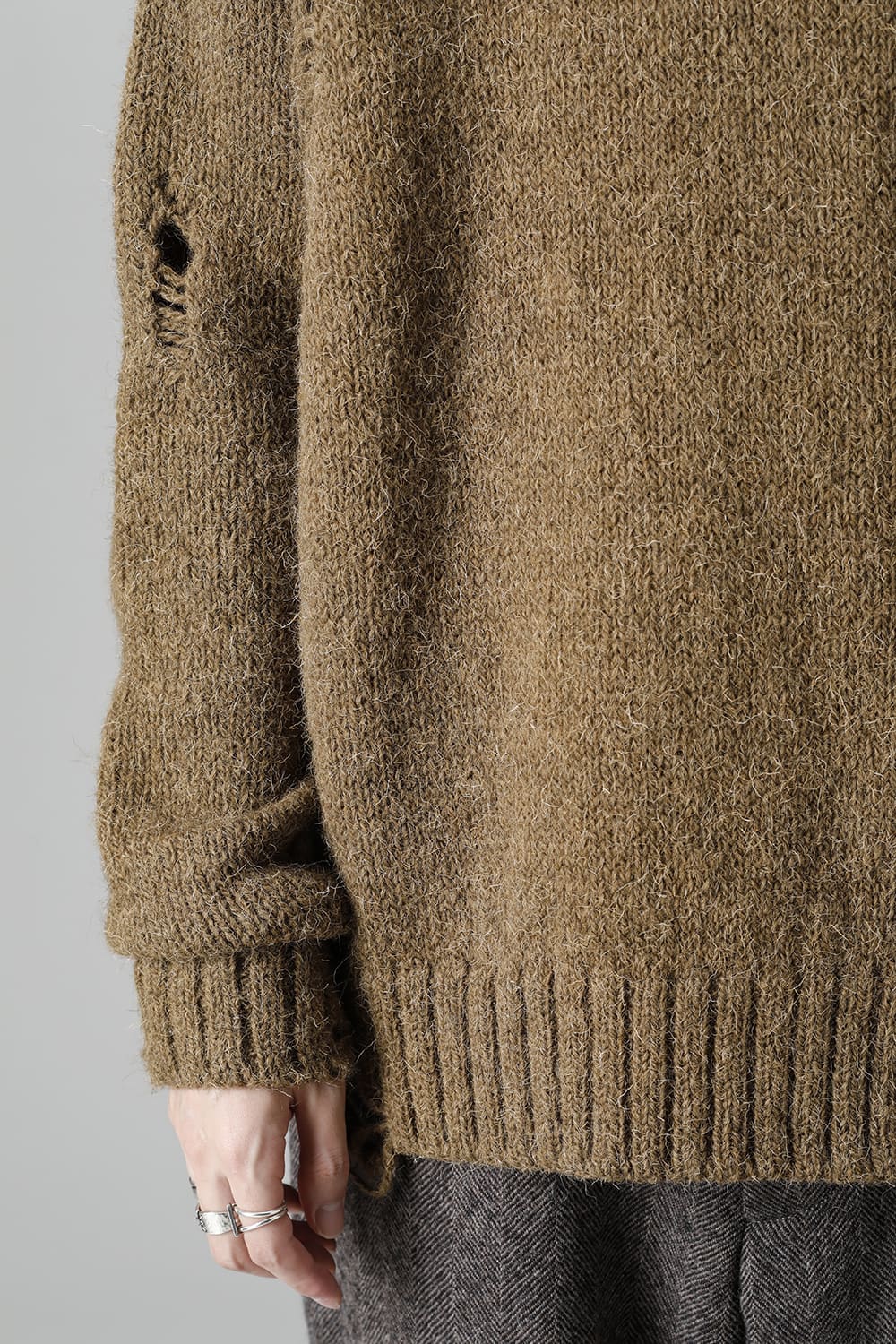 ロングスリーブ ニットトップ