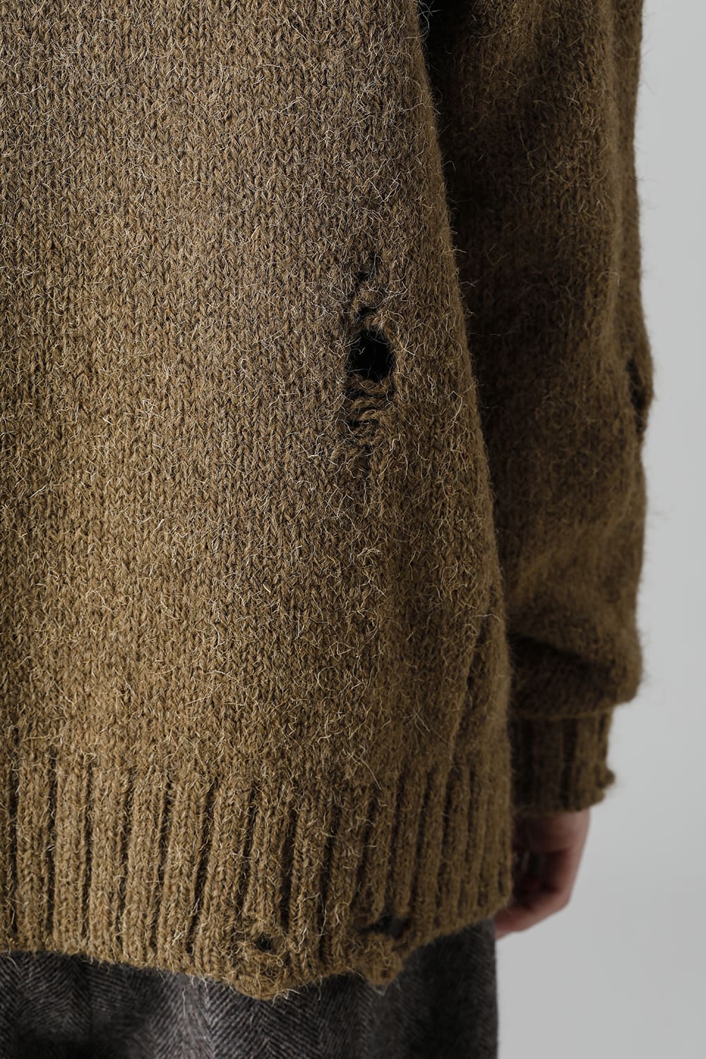 ロングスリーブ ニットトップ