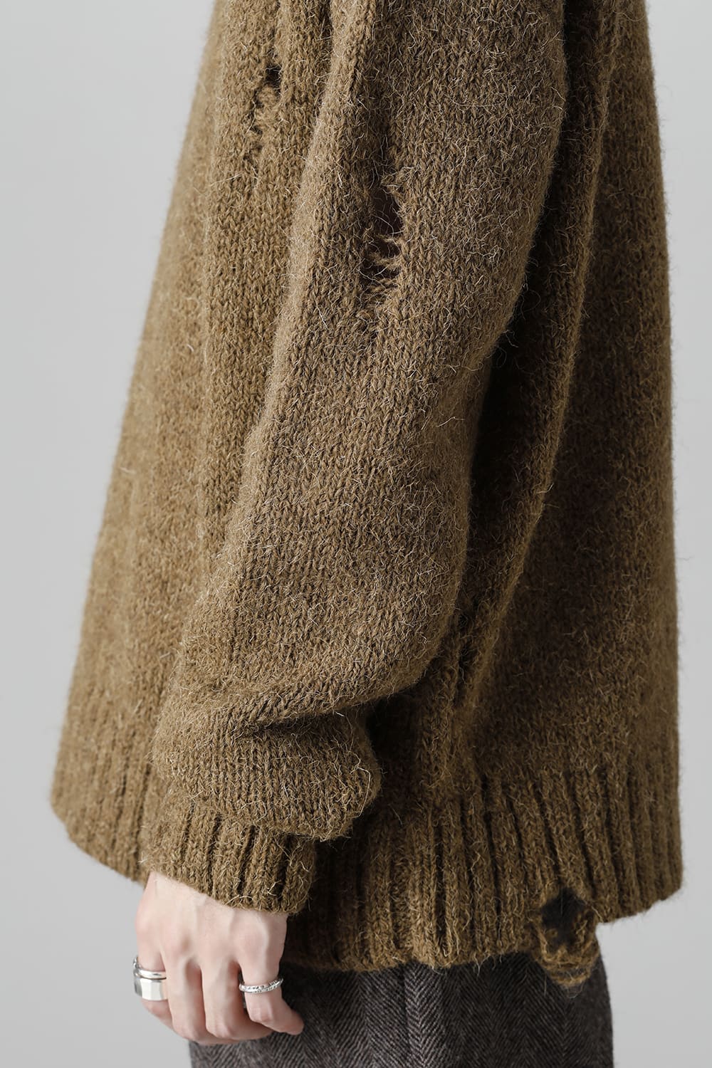 ロングスリーブ ニットトップ