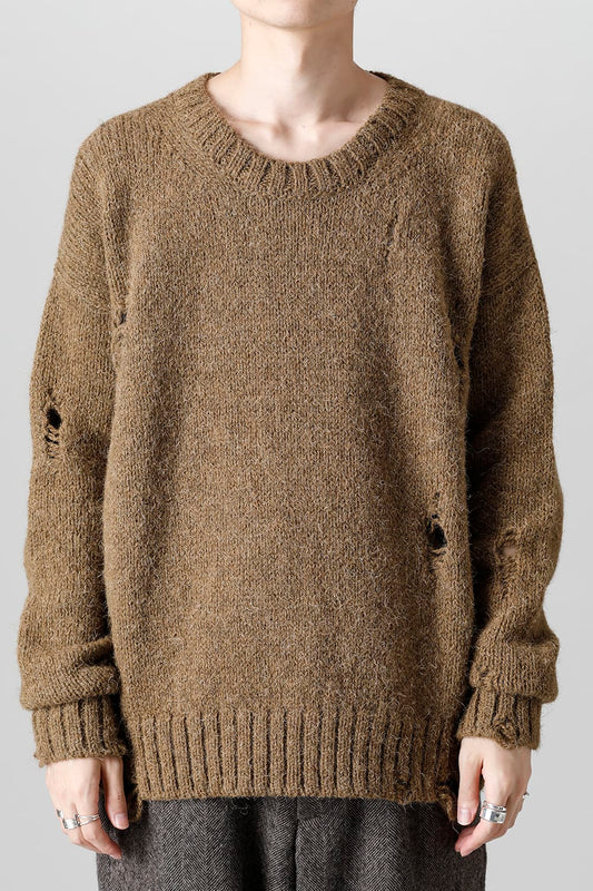 ロングスリーブ ニットトップ