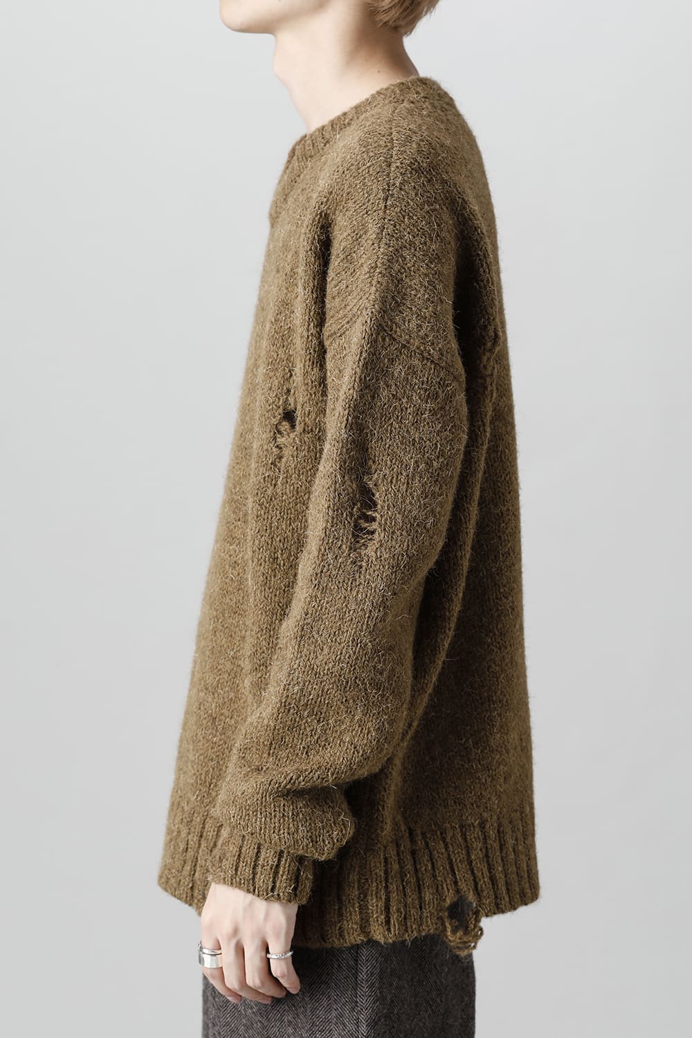 ロングスリーブ ニットトップ