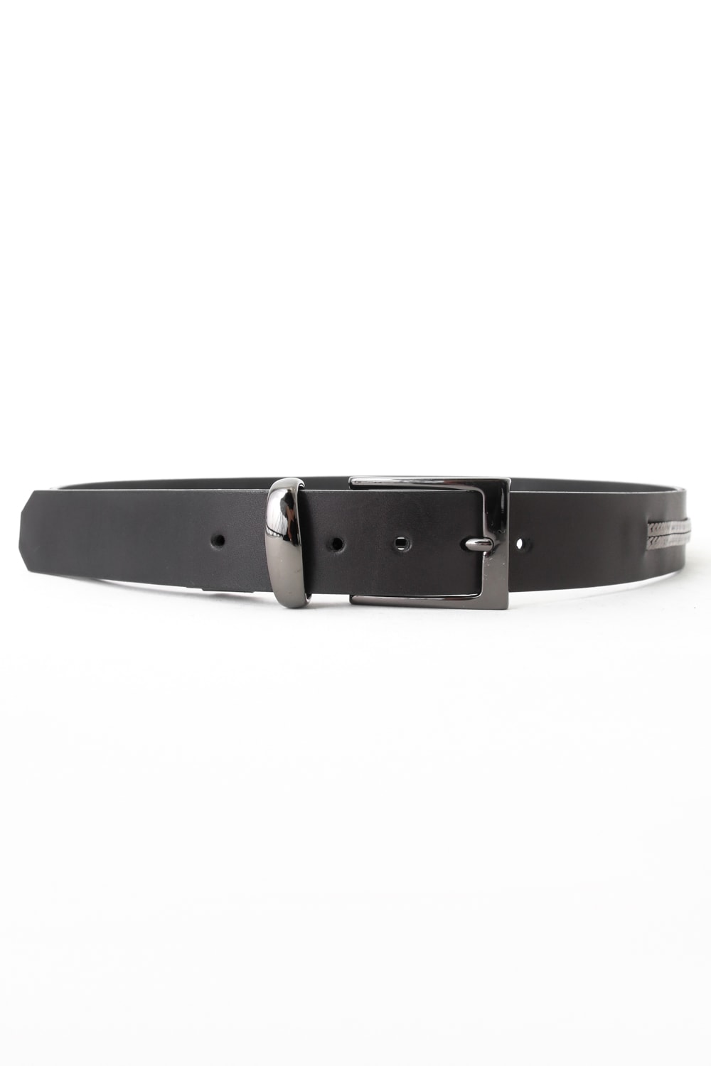 17SS Oil Cow + Chain Belt BLACKxGUNMETAL