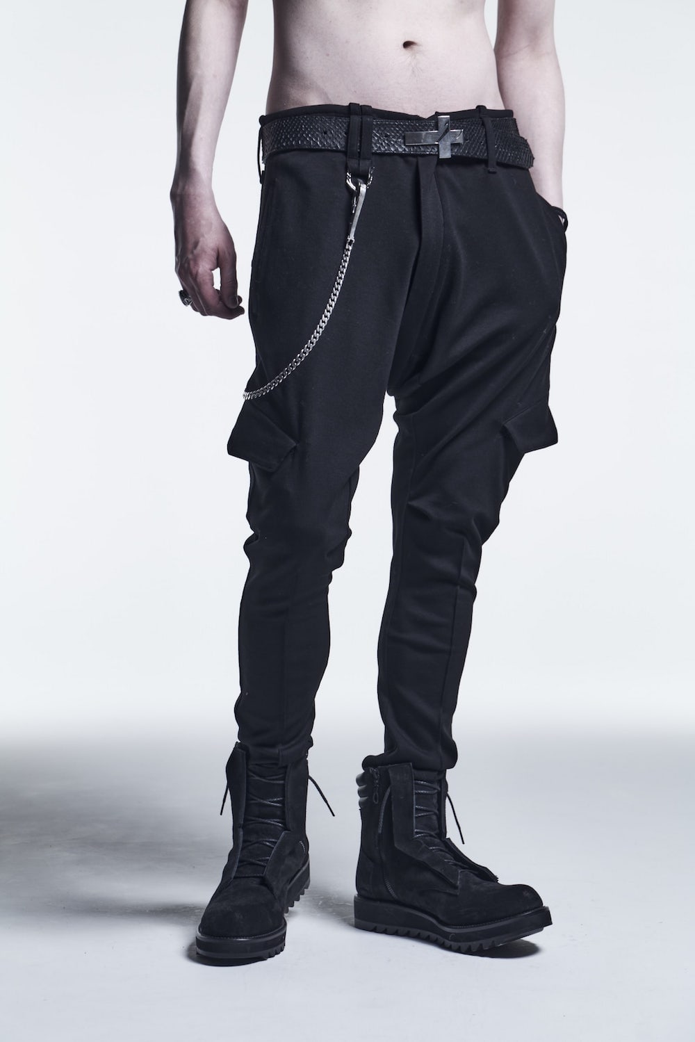 Saruel Cargo Pants Black
