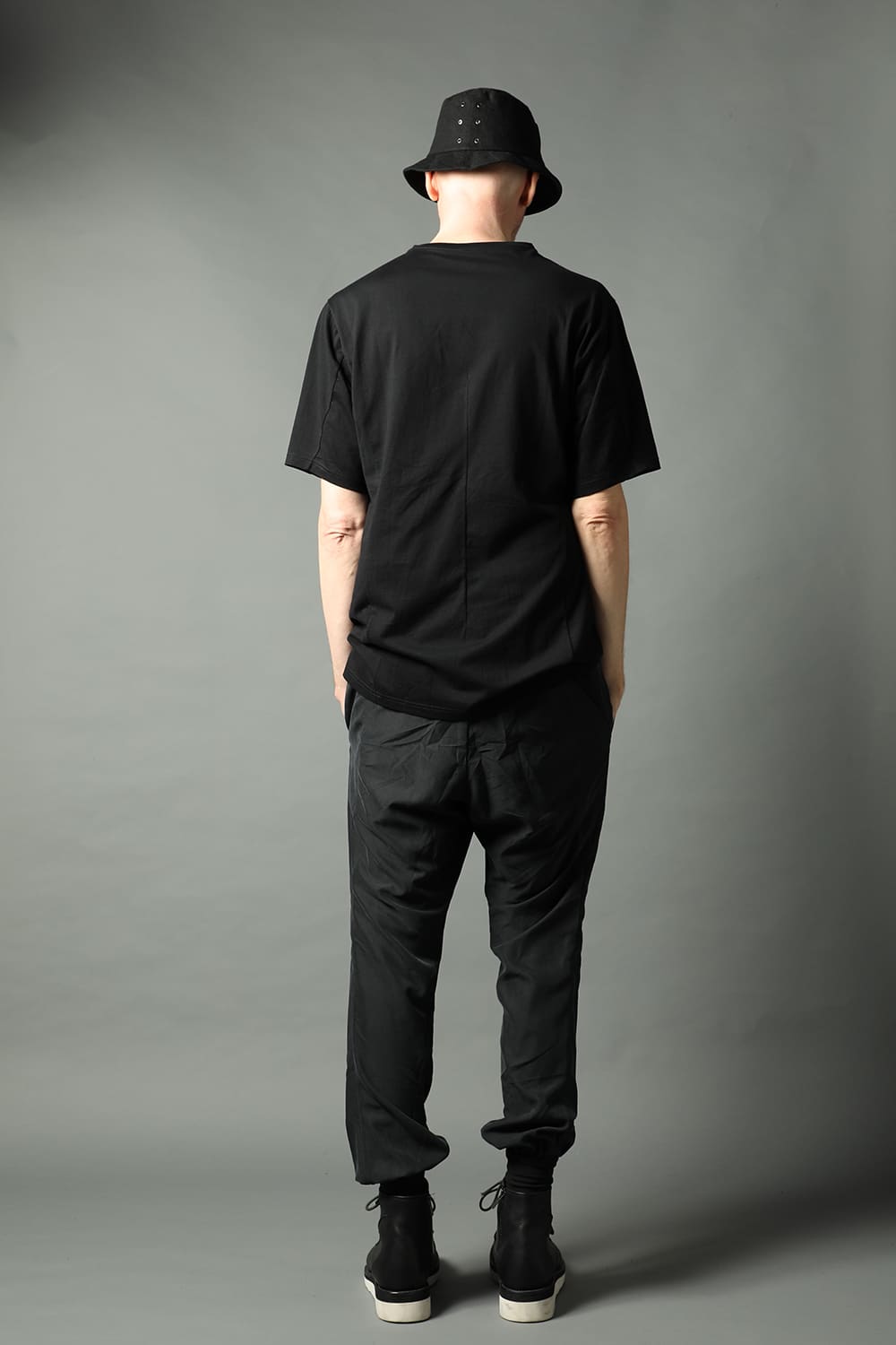 Jogger pants rayon/polyester poplin  Black