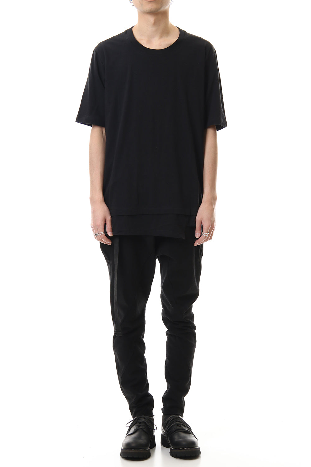 Tight Tension Jersey pants Black