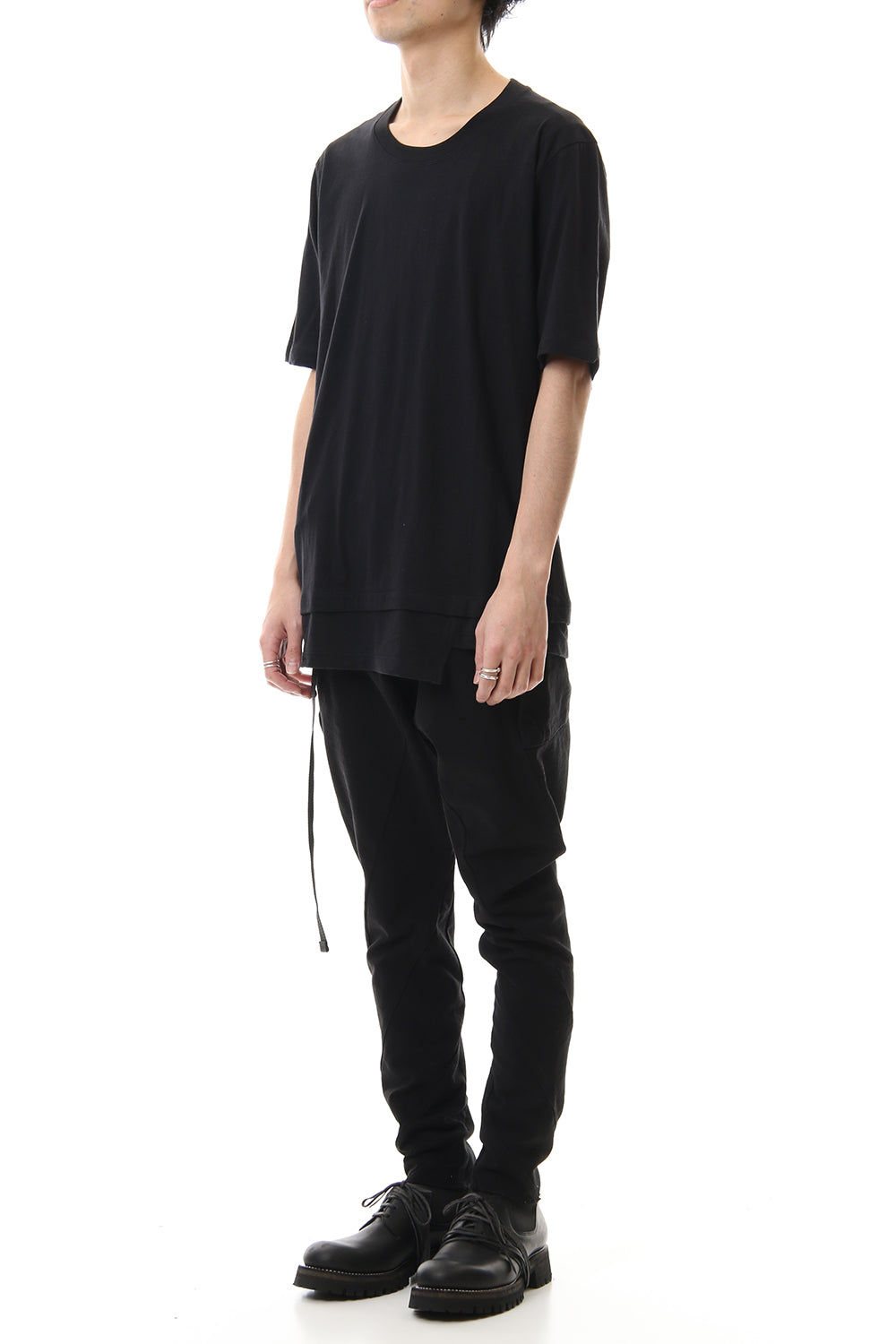 Tight Tension Jersey pants Black