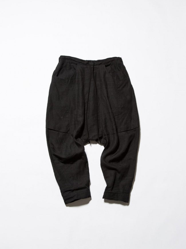 17SS Washed Linen Cropped Pants