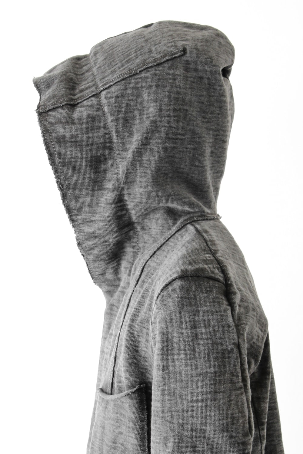 Loop Wheel Machine sewing Hooded Coat ink