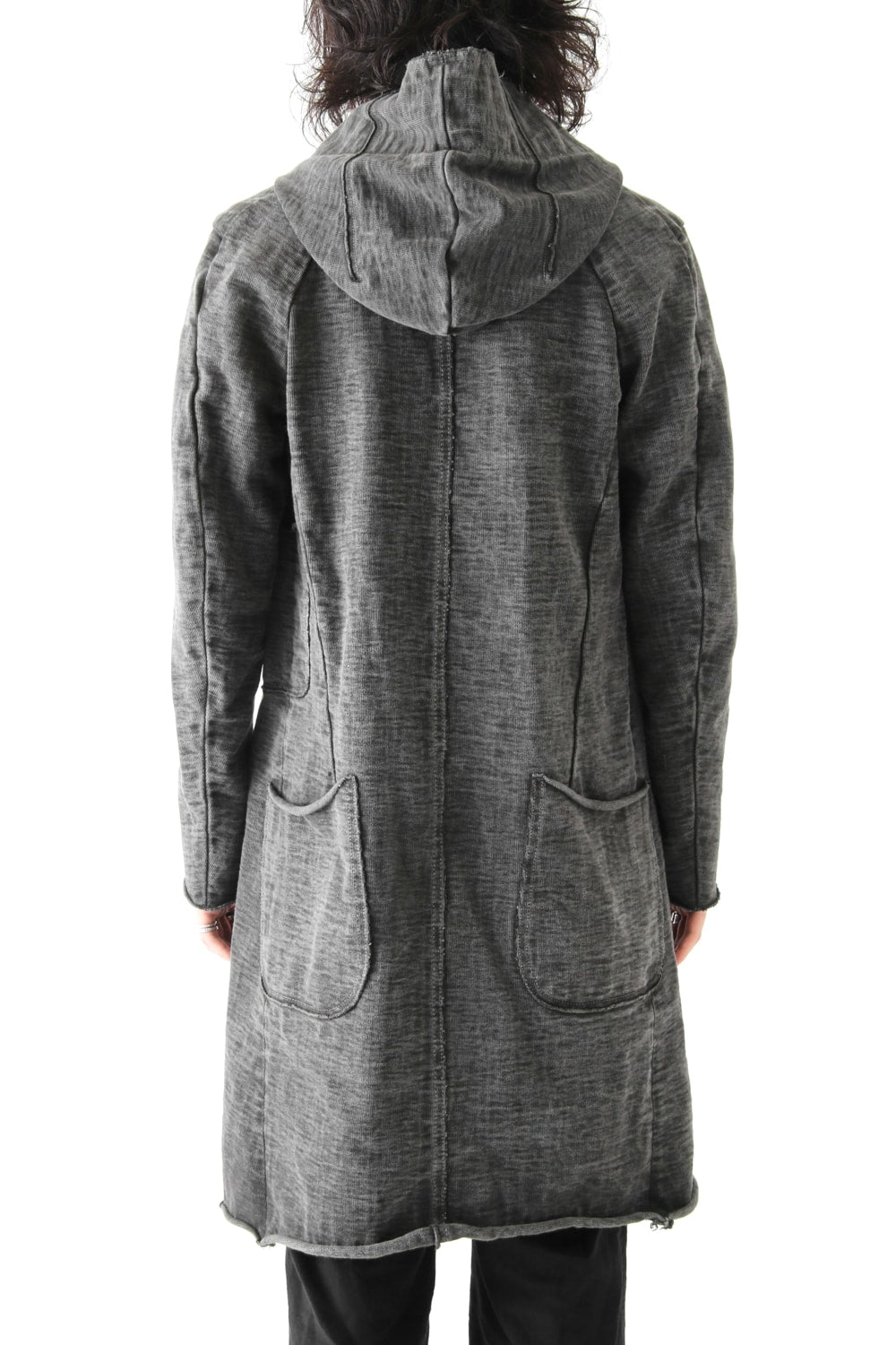 Loop Wheel Machine sewing Hooded Coat ink