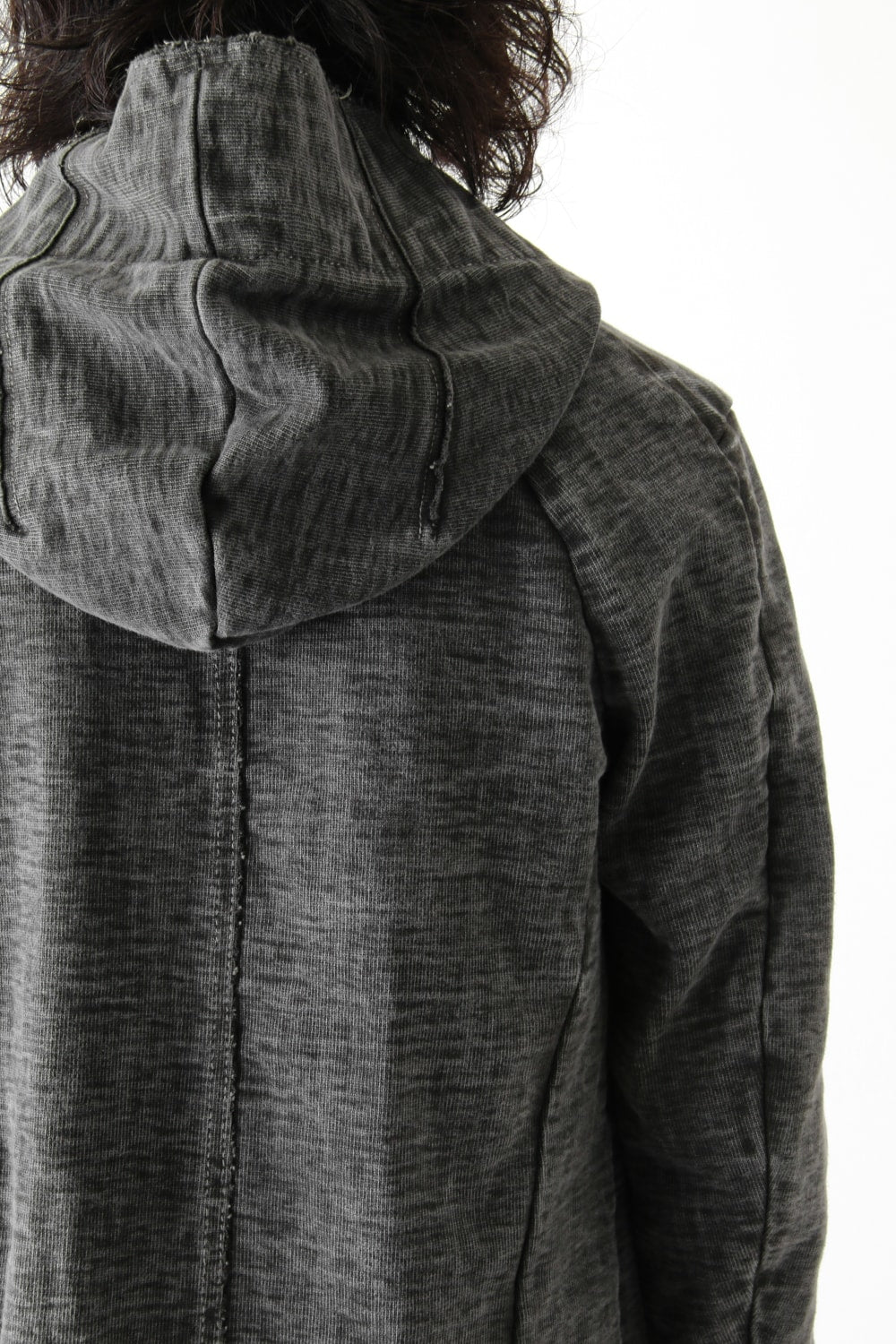 Loop Wheel Machine sewing Hooded Coat ink