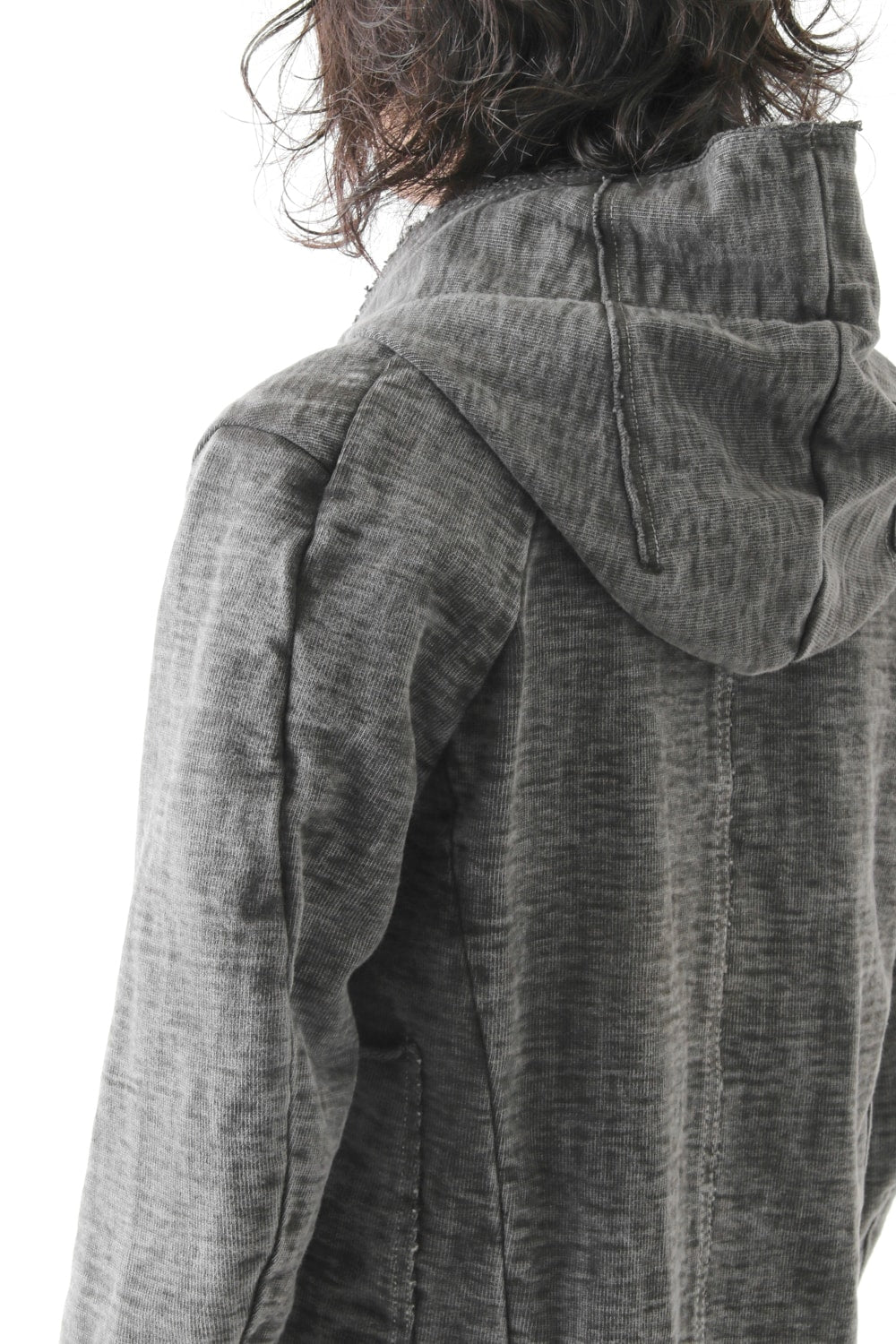 Loop Wheel Machine sewing Hooded Coat ink