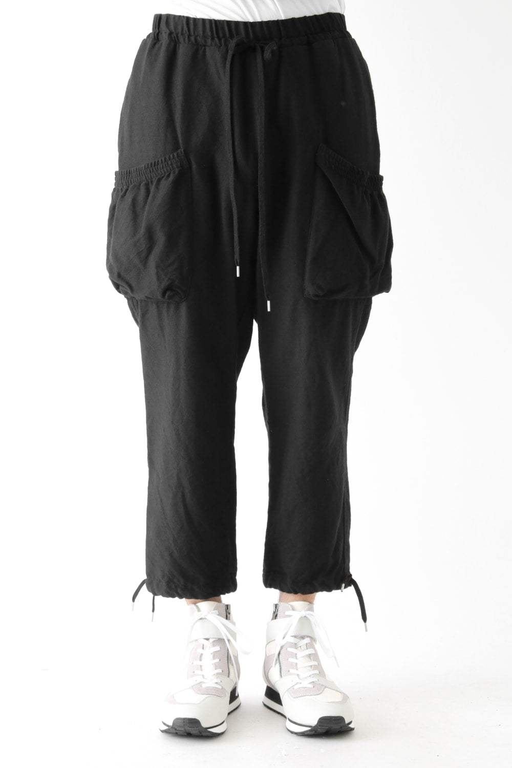 Wool Cotton Vintage-esque Twill Easy Pants