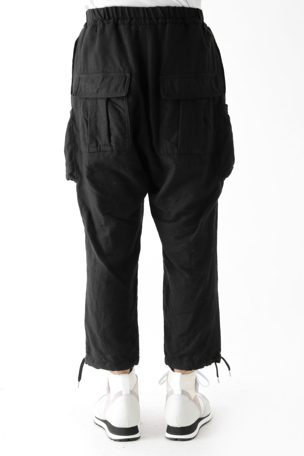 Wool Cotton Vintage-esque Twill Easy Pants