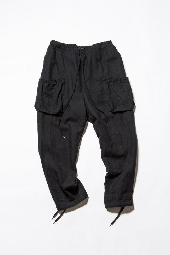 Wool Cotton Vintage-esque Twill Easy Pants