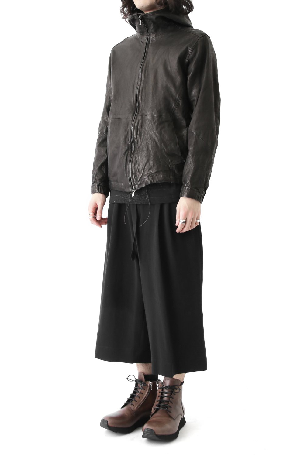 Strong Twist Double Weave Gaucho Pants