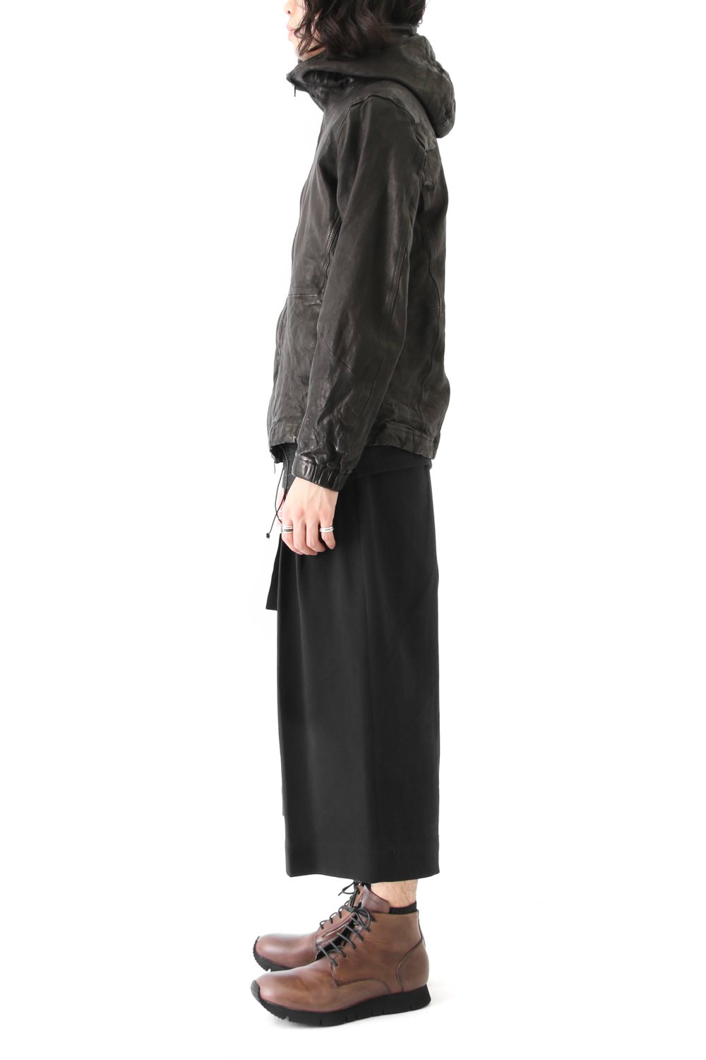 Strong Twist Double Weave Gaucho Pants