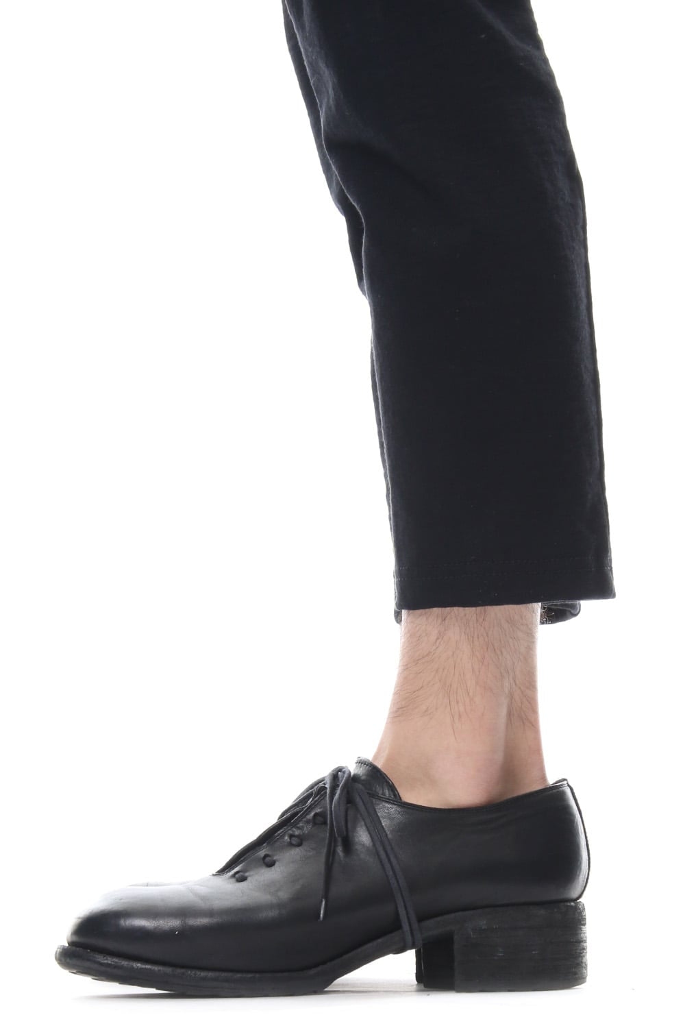 Hanging Inlay Cropped Pants Black