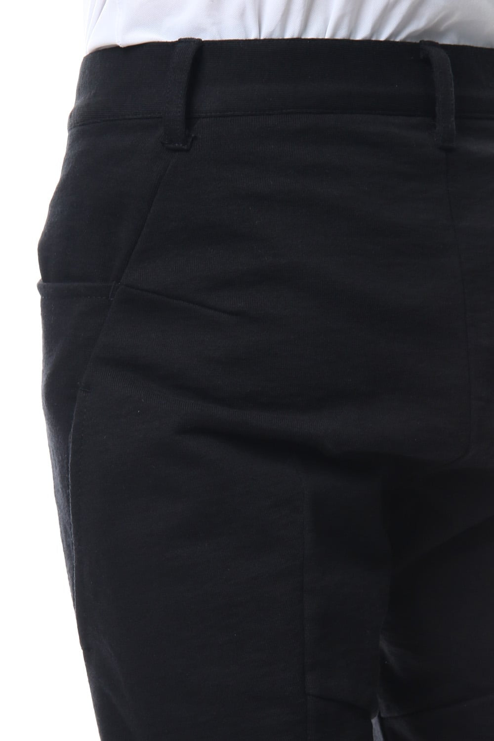 Hanging Inlay Cropped Pants Black