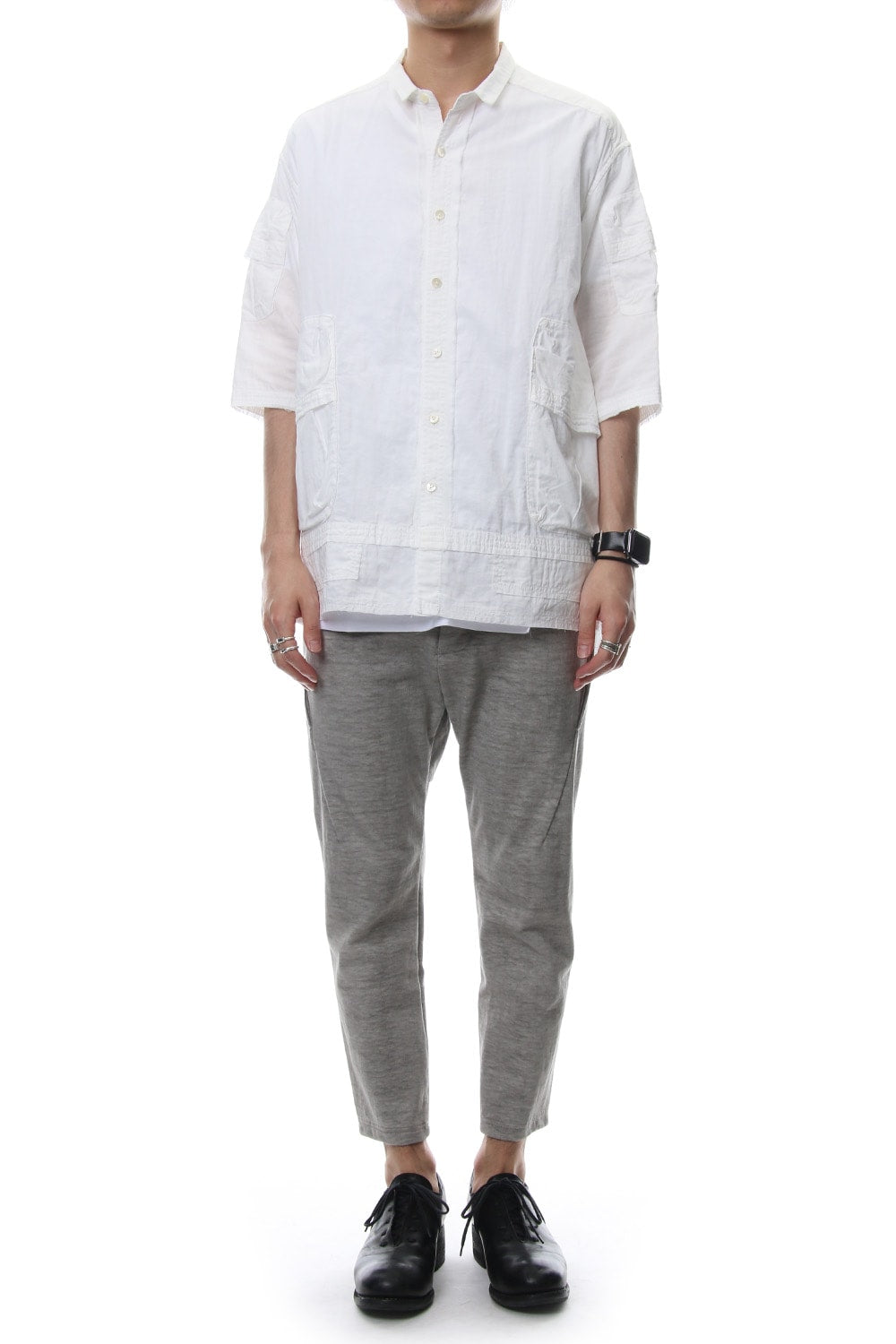 Hanging Inlay Cropped Pants