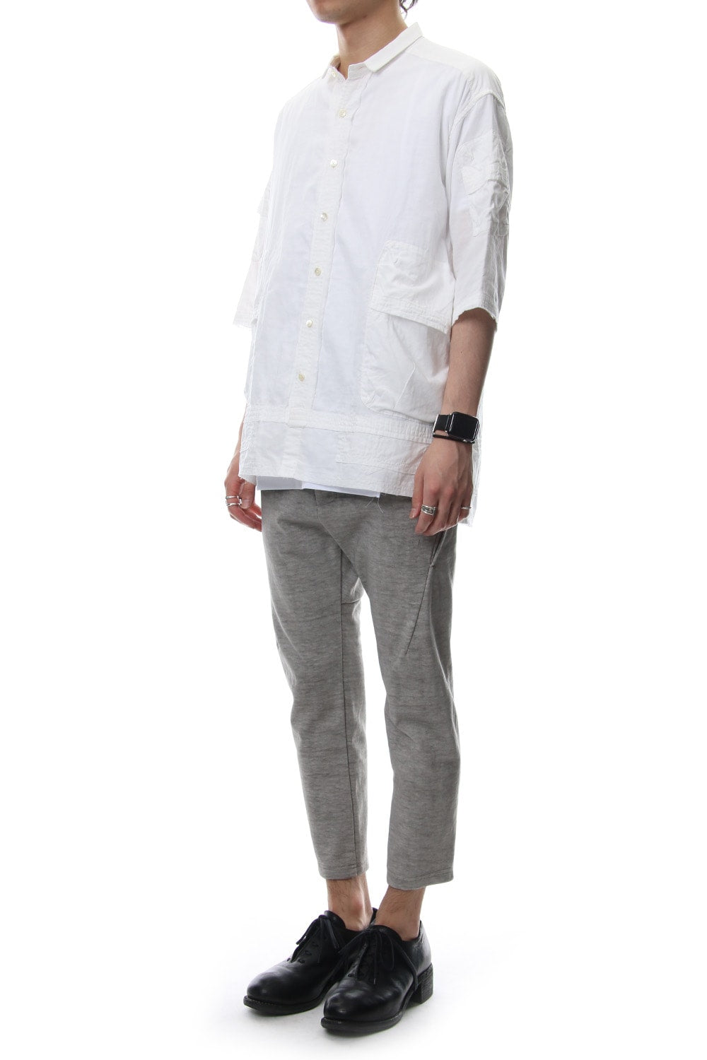 Hanging Inlay Cropped Pants