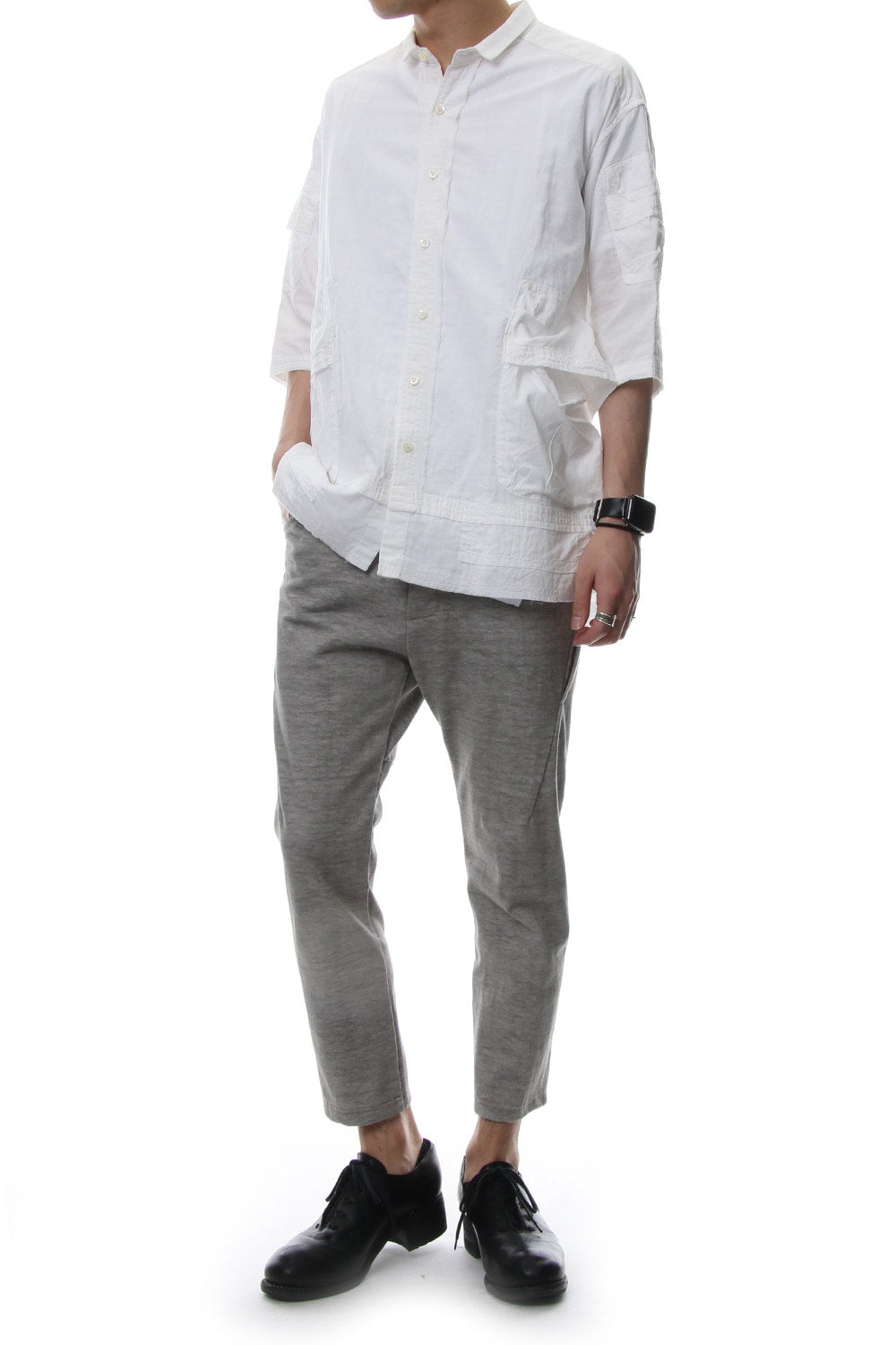 Hanging Inlay Cropped Pants