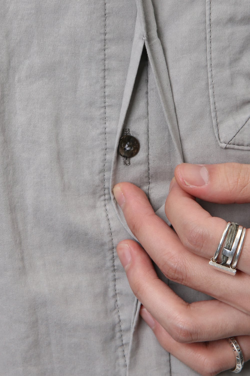 Product Dyed Short Sleeve Shirt L.Gray