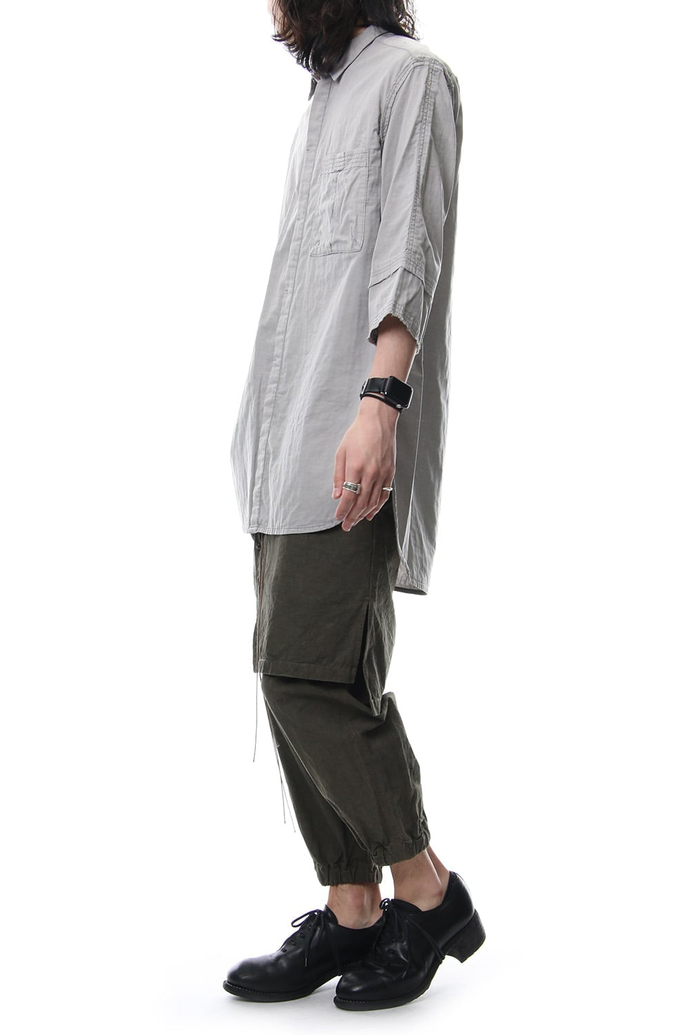 Product Dyed Short Sleeve Shirt L.Gray