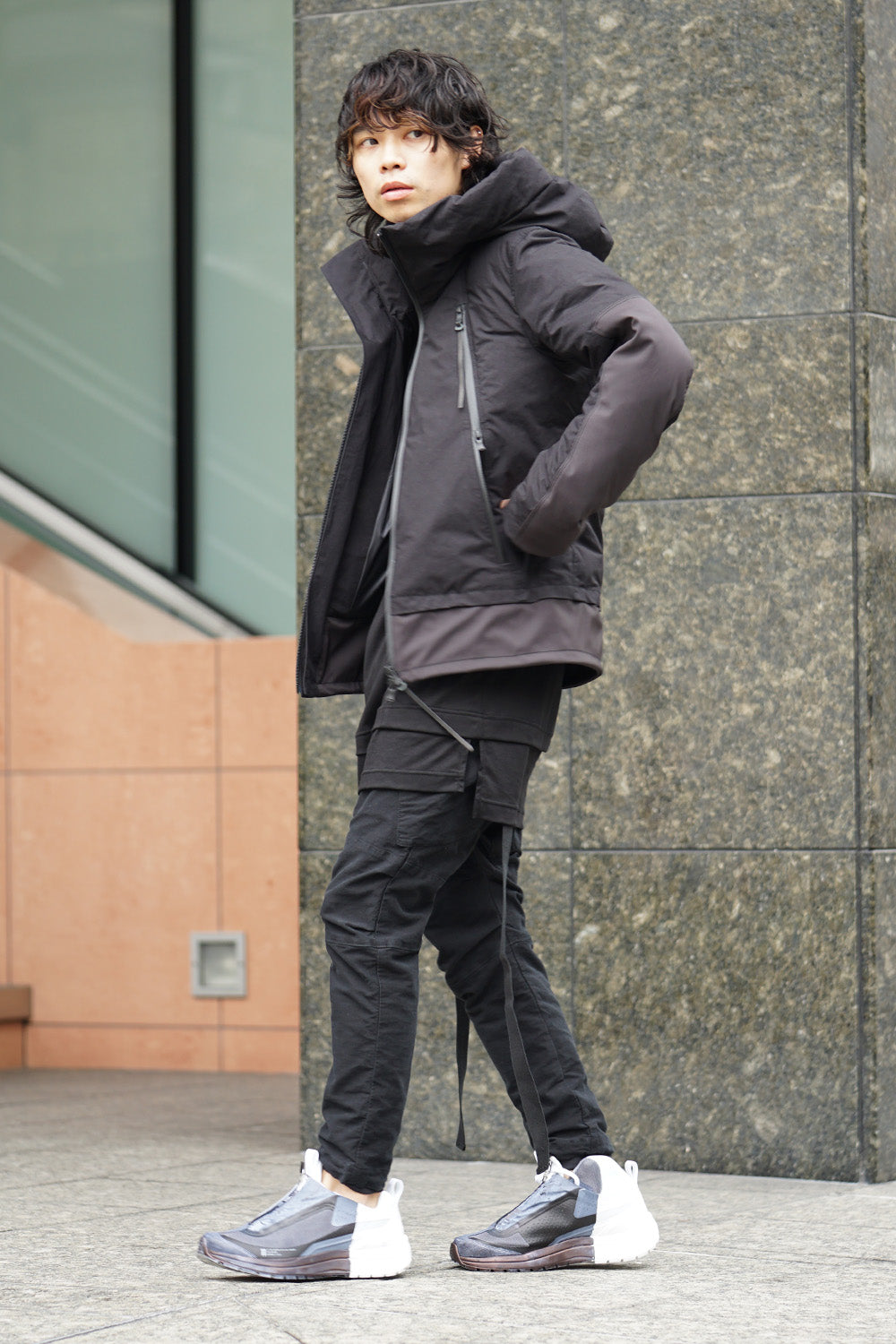 High Density Cotton Nylon Weather Down Jacket RBE-005