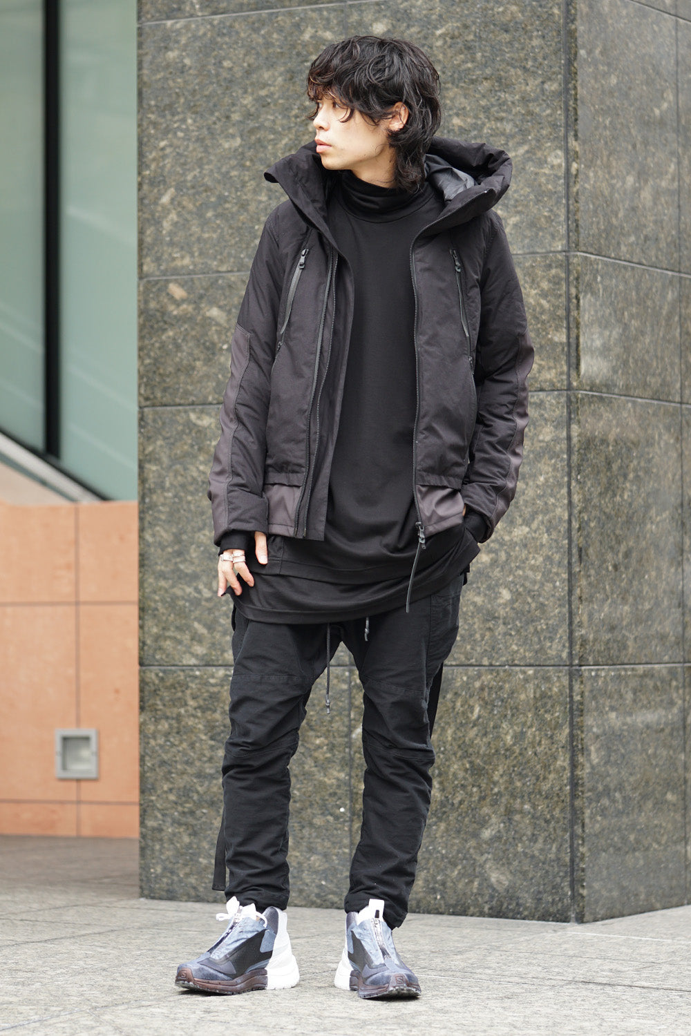 High Density Cotton Nylon Weather Down Jacket RBE-005