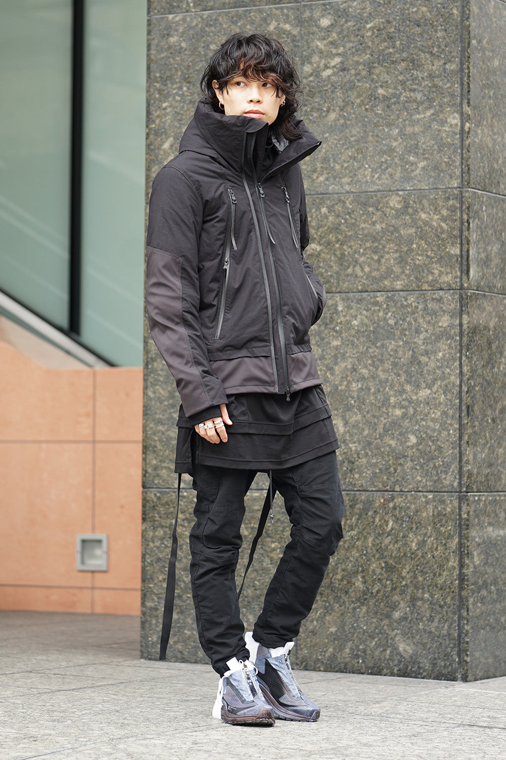 High Density Cotton Nylon Weather Down Jacket RBE-005