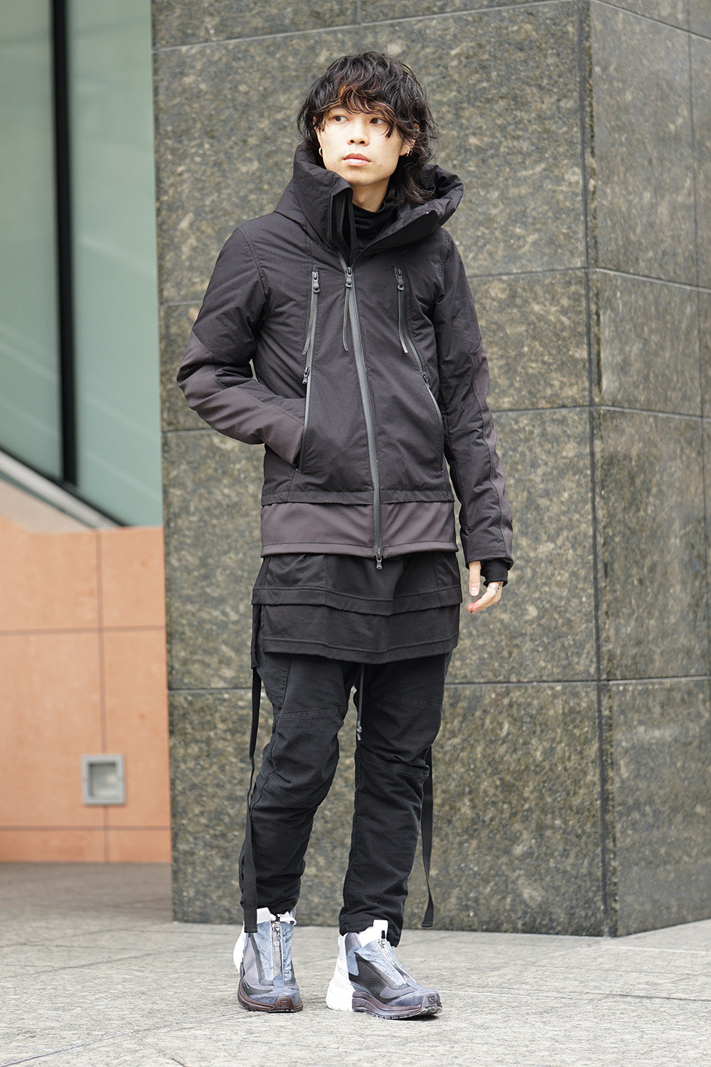 High Density Cotton Nylon Weather Down Jacket RBE-005