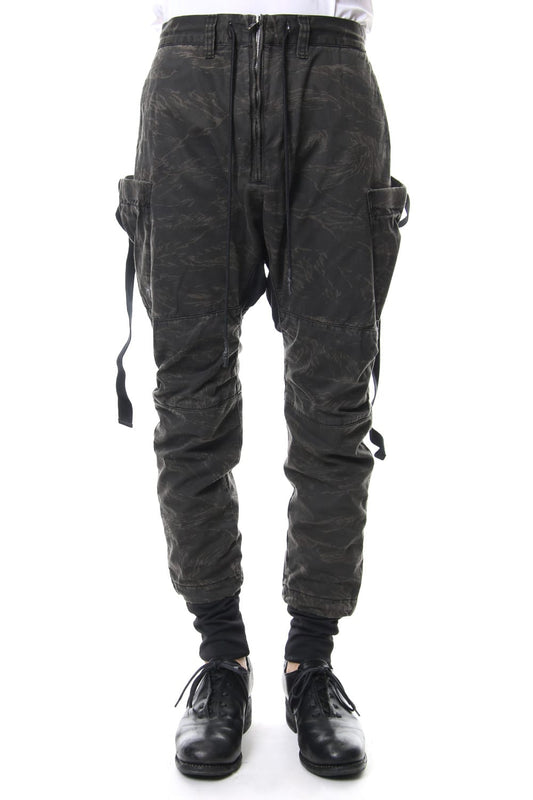 Slab Twill Tiger Camo Over Dye layered Army Pants RBE-004