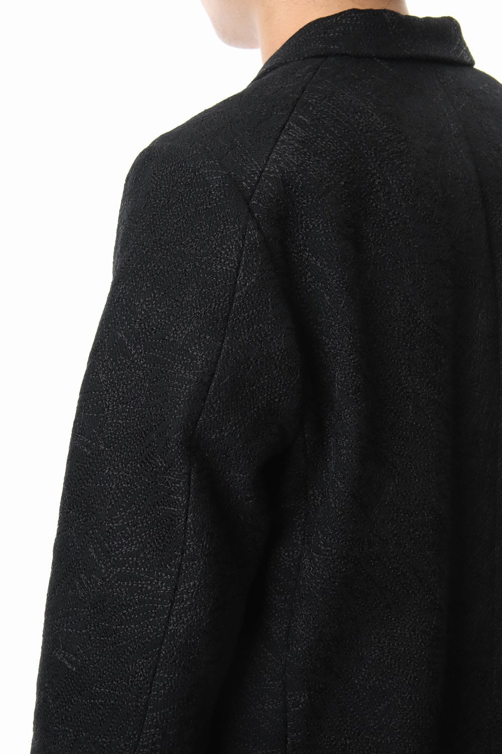 Embroidery joining chester coat