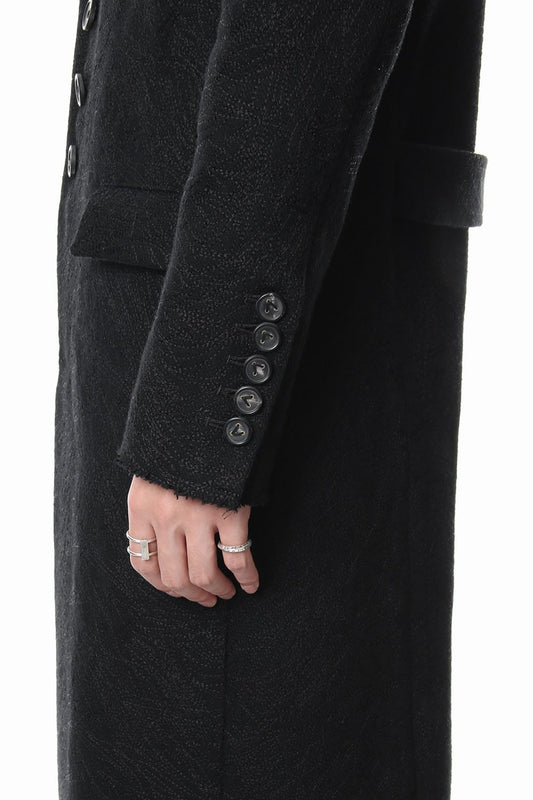 Embroidery joining chester coat